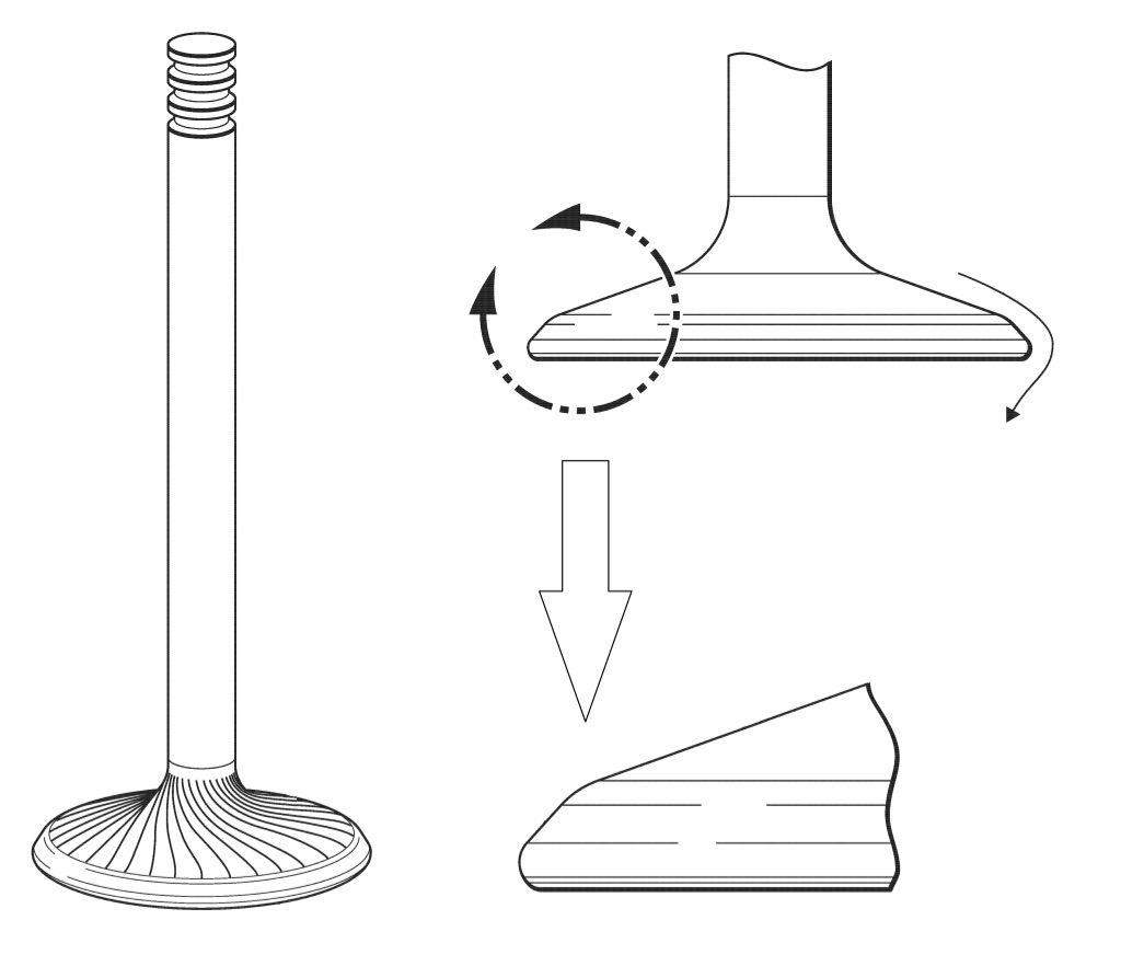 LPC Swirling Intake valves