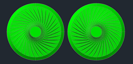 Swirling Intake Valve Rendering